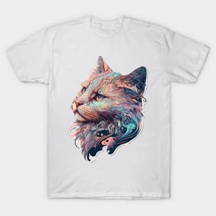 Gorgeous Paint Cat T-Shirt